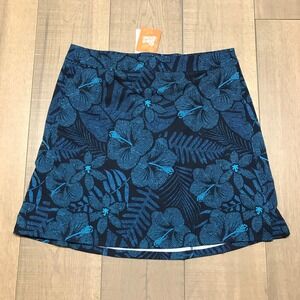 Rip Skirt Hawaii Wrap Skirt Womens Size L Blue Maui Moonlight Adjustable Beach